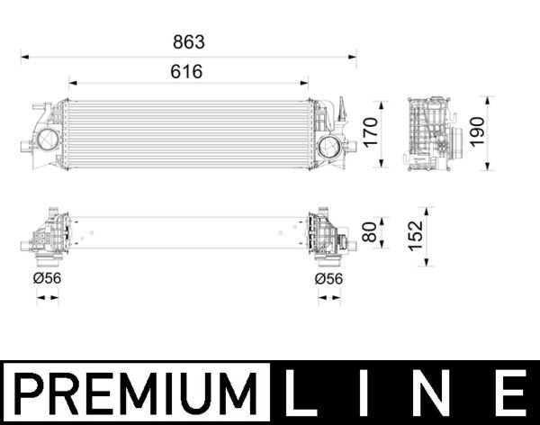 MAHLE CI 736 000P Charge Air Cooler