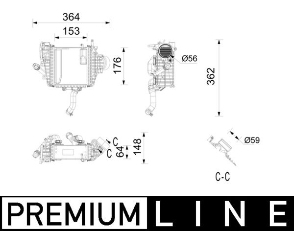 MAHLE CI 737 000P Charge Air Cooler