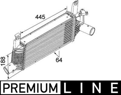Charge Air Cooler MAHLE CI 159 000P