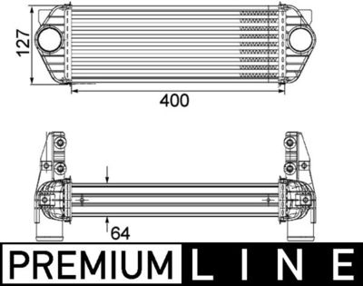 Charge Air Cooler MAHLE CI 168 000P