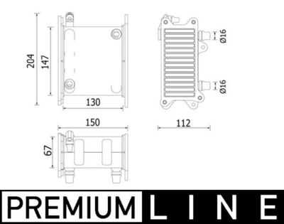 Charge Air Cooler MAHLE CI 223 000P
