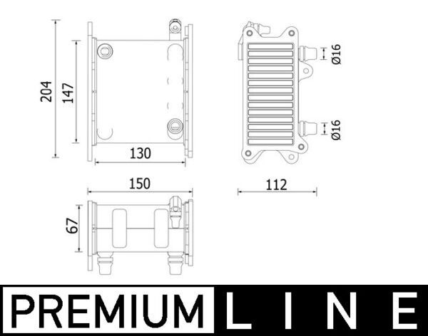 MAHLE CI 224 000P Charge Air Cooler