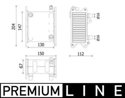 Charge Air Cooler MAHLE CI 224 000P