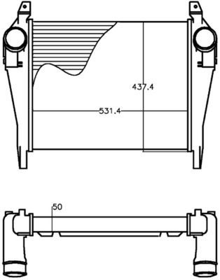 MAHLE CI 267 000P Charge Air Cooler