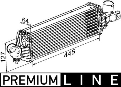 Charge Air Cooler MAHLE CI 355 000P