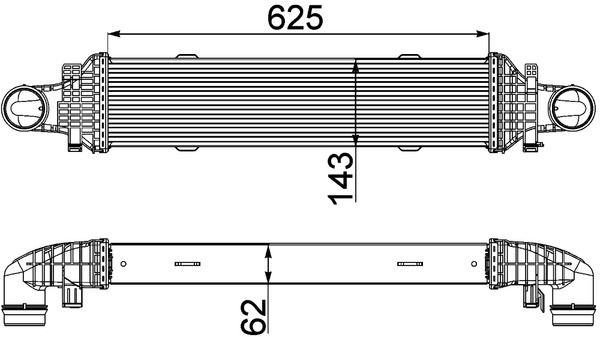 MAHLE CI 357 000P Charge Air Cooler