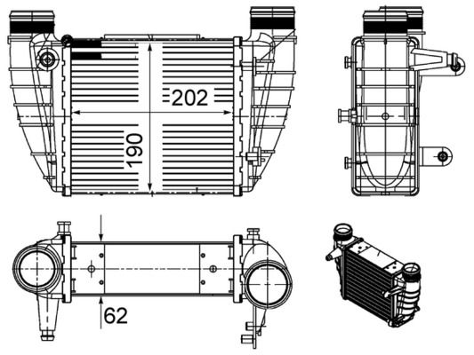 MAHLE CI 486 000S Charge Air Cooler