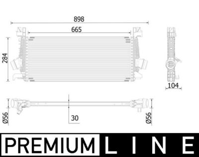 Charge Air Cooler MAHLE CI 515 000P