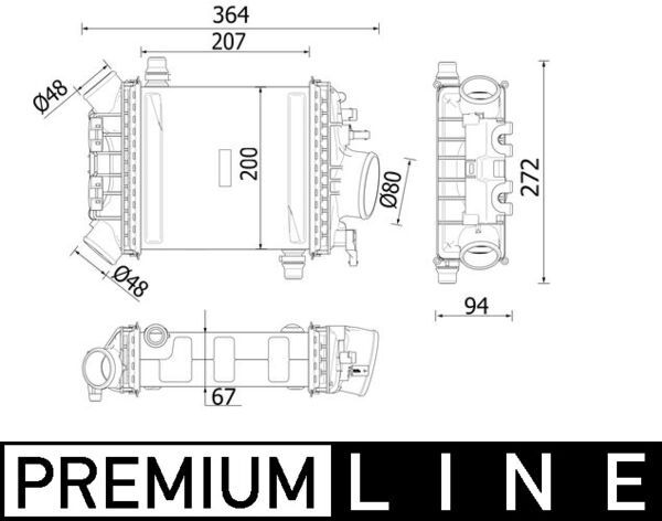 MAHLE CI 547 000P Charge Air Cooler