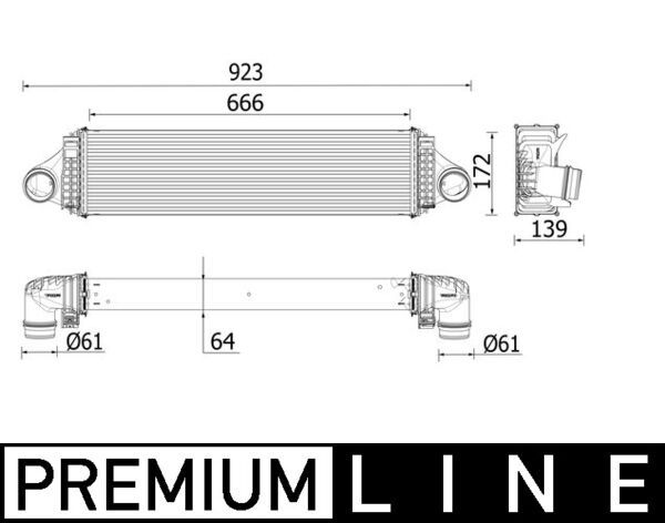 MAHLE CI 550 000P Charge Air Cooler