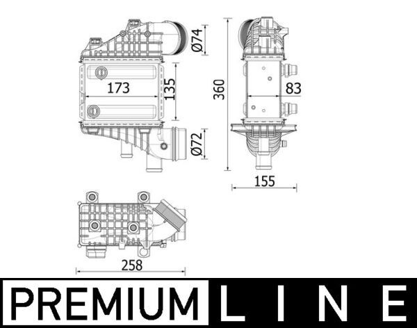 MAHLE CI 552 000P Charge Air Cooler