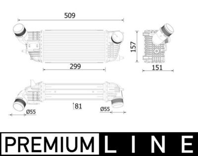 Charge Air Cooler MAHLE CI 613 000P