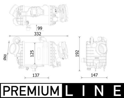 Charge Air Cooler MAHLE CI 616 000P