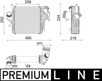 Charge Air Cooler MAHLE CI 637 000P