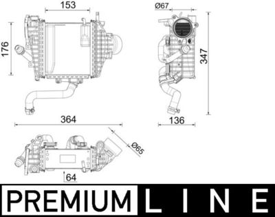 Charge Air Cooler MAHLE CI 641 000P