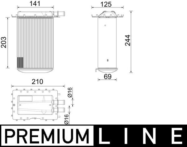 MAHLE CI 642 000P Charge Air Cooler