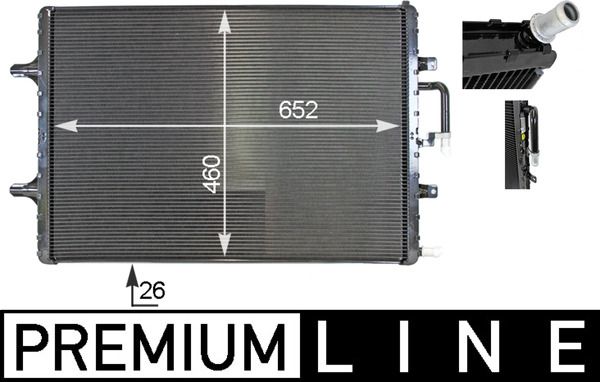 MAHLE CIR 2 000P Low Temperature Cooler, charge air cooler