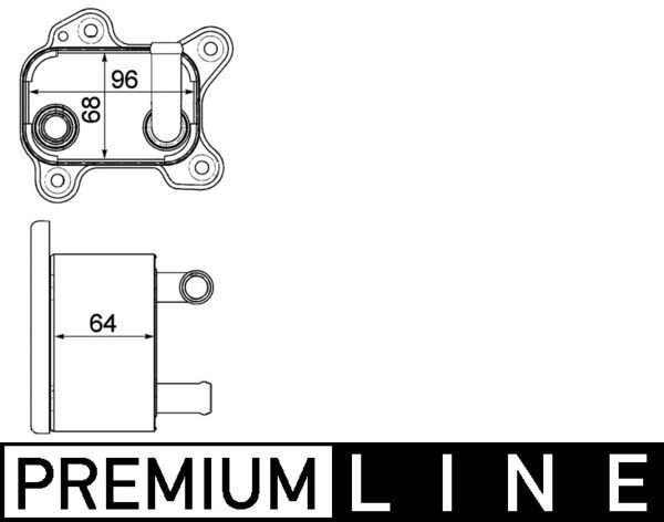 MAHLE CLC 183 000P Oil Cooler, automatic transmission