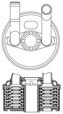 MAHLE CLC 184 000S Oil Cooler, automatic transmission