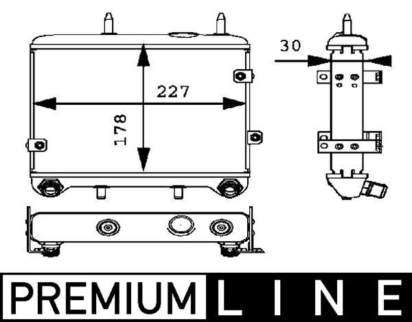 MAHLE CLC 20 000P Oil Cooler, engine oil