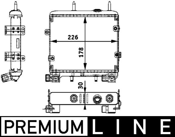 MAHLE CLC 22 000P Oil Cooler, engine oil