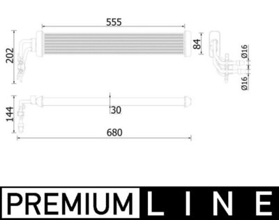 Oil Cooler, automatic transmission MAHLE CLC 223 000P