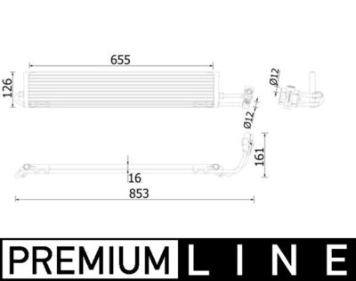Oil Cooler, automatic transmission MAHLE CLC 234 000P