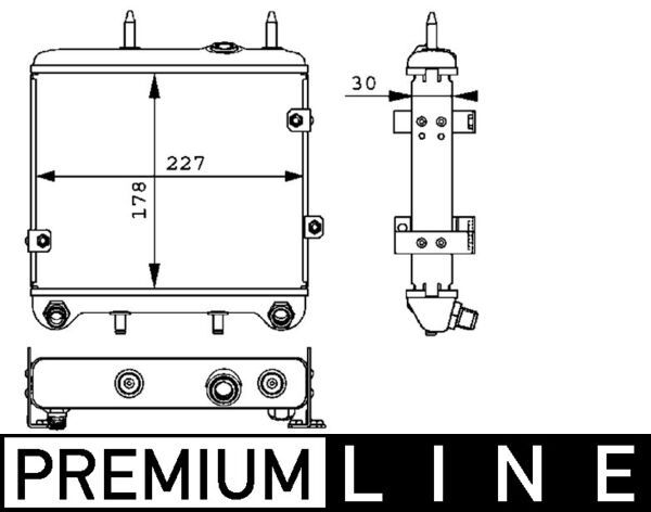 MAHLE CLC 28 000P Oil Cooler, engine oil