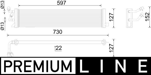 MAHLE CLC 292 000P Oil Cooler, automatic transmission