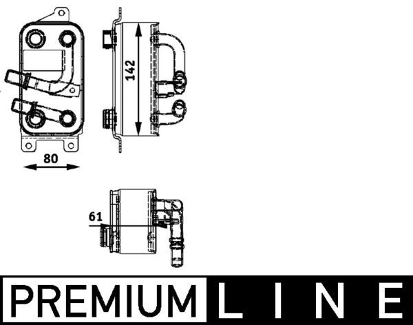 MAHLE CLC 43 000P Oil Cooler, automatic transmission