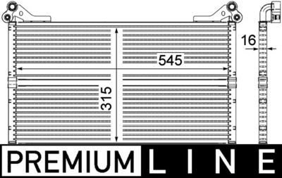 Oil Cooler, engine oil MAHLE CLC 98 000P