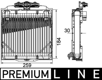 Oil Cooler, automatic transmission MAHLE CLC 102 000P