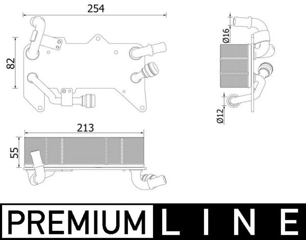 MAHLE CLC 139 000P Oil Cooler, automatic transmission