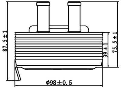 Oil Cooler, engine oil MAHLE CLC 197 000S
