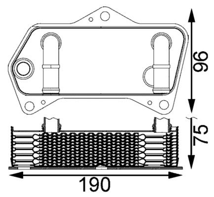 MAHLE CLC 202 000S Oil Cooler, automatic transmission
