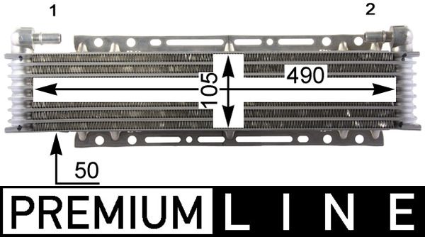 MAHLE CLC 206 000P Oil Cooler, engine oil