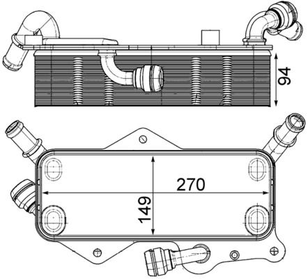 MAHLE CLC 218 000P Oil Cooler, automatic transmission