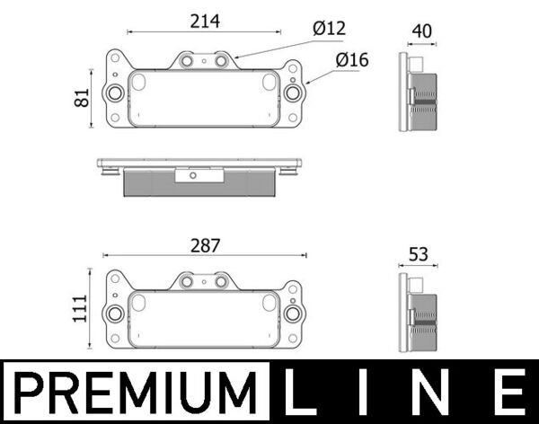 MAHLE CLC 222 000P Oil Cooler, automatic transmission