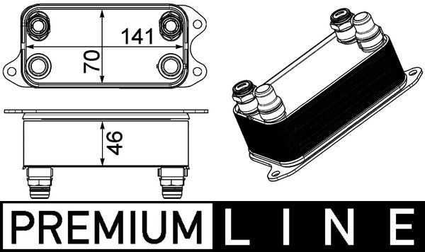 MAHLE CLC 227 000P Oil Cooler, automatic transmission