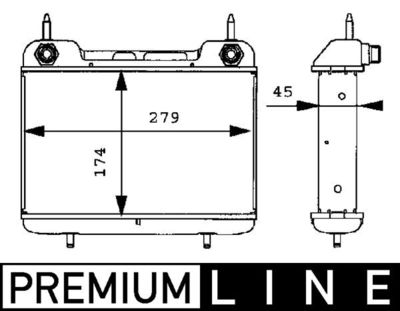 Oil Cooler, engine oil MAHLE CLC 27 000P