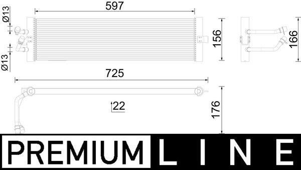 MAHLE CLC 293 000P Oil Cooler, automatic transmission