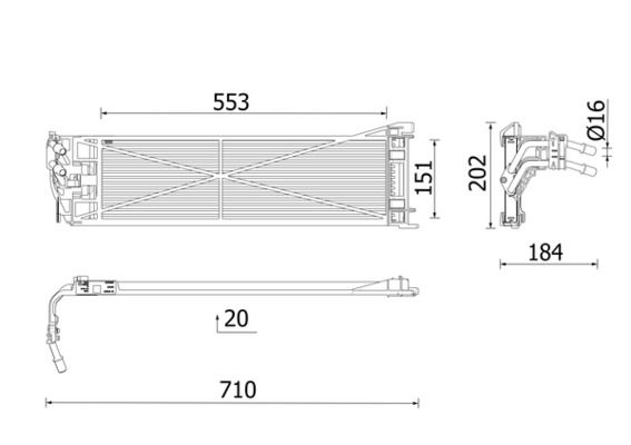 MAHLE CLC 306 000P Oil Cooler, automatic transmission