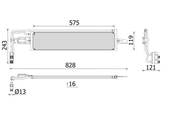 MAHLE CLC 319 000P Oil Cooler, automatic transmission