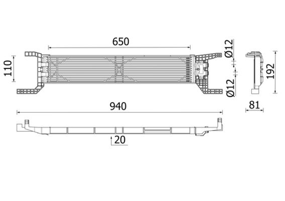 MAHLE CLC 324 000P Oil Cooler, automatic transmission
