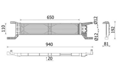 Oil Cooler, automatic transmission MAHLE CLC 324 000P