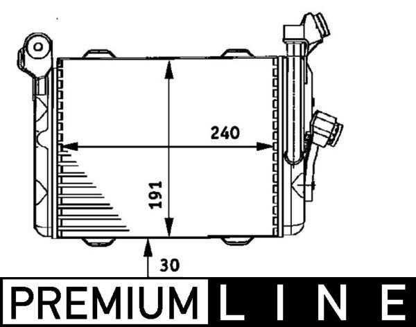 MAHLE CLC 33 000P Oil Cooler, engine oil