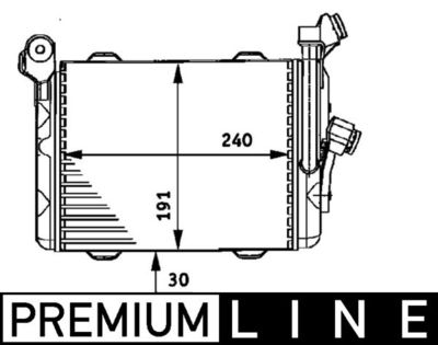 Oil Cooler, engine oil MAHLE CLC 33 000P