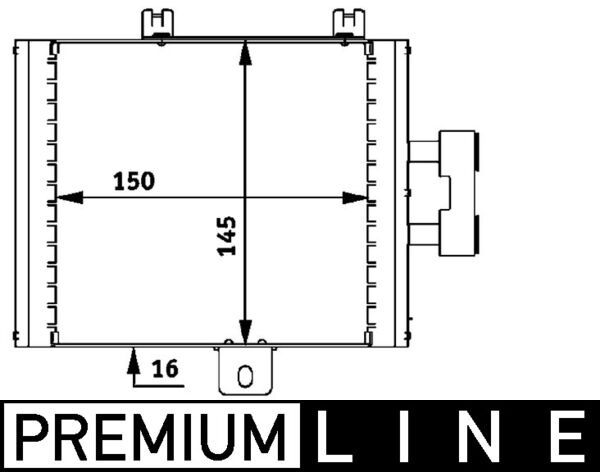 MAHLE CLC 47 000P Oil Cooler, engine oil