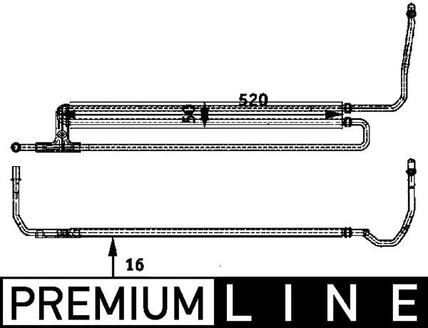 MAHLE CLC 54 000P Oil Cooler, steering