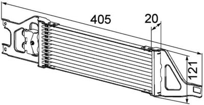 Oil Cooler, automatic transmission MAHLE CLC 57 000P
